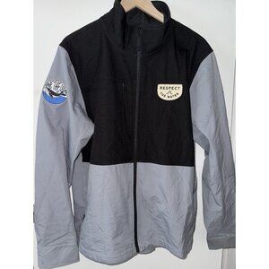 The North Face Castle Rock Jacket Collared Black/Grey Polyester Men’s Size XL